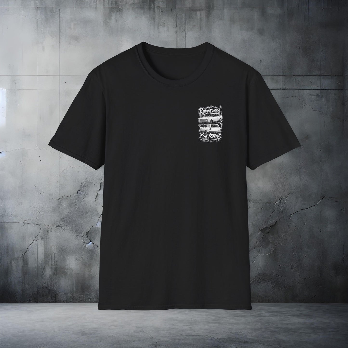 Ravenswood Customs XR Falcon Wagon Classic Car Stack T-Shirt Vintage Muscle Car Graphic