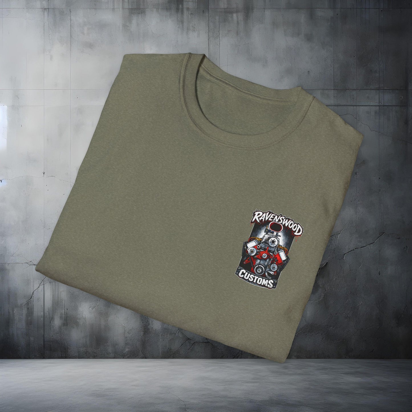 Ravenswood Customs Blown 354 Hemi Engine Graphic T-Shirt