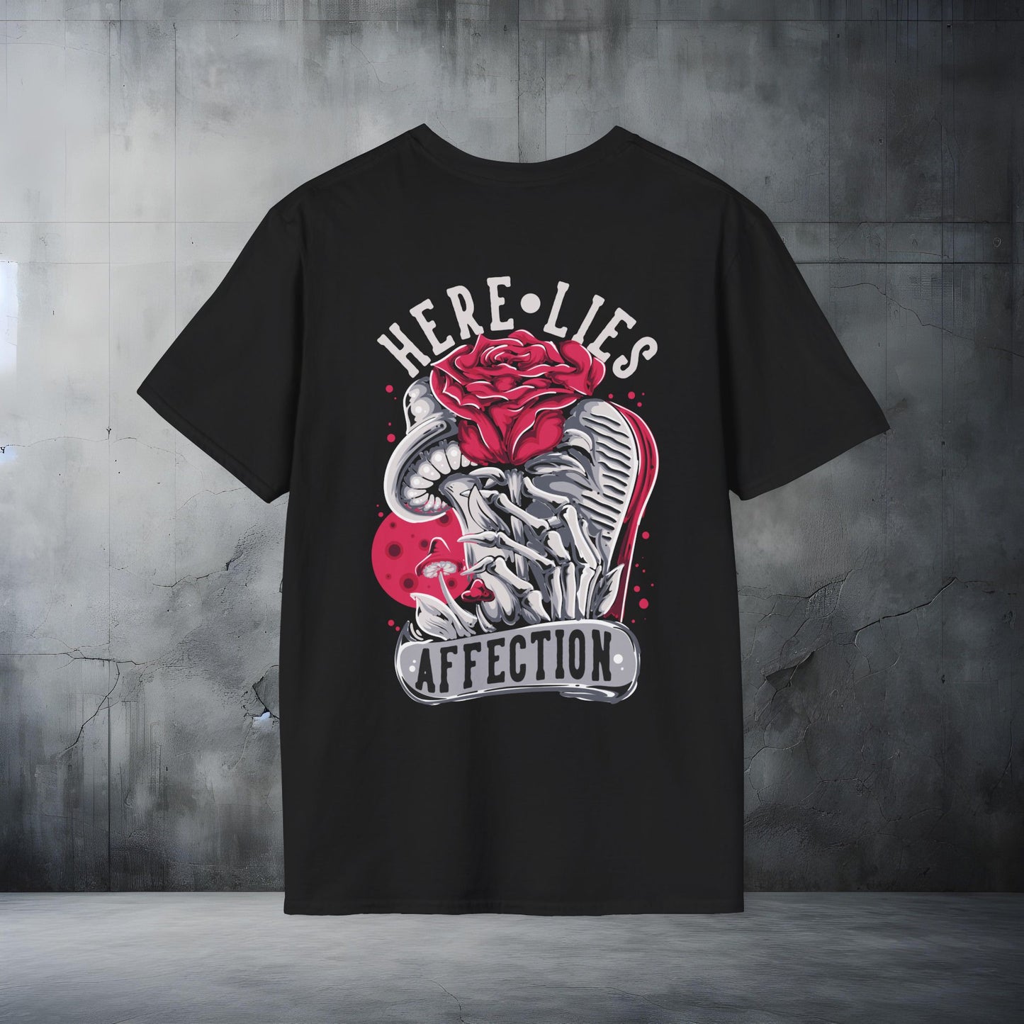 Here Lies Affection Unisex Softstyle T-Shirt