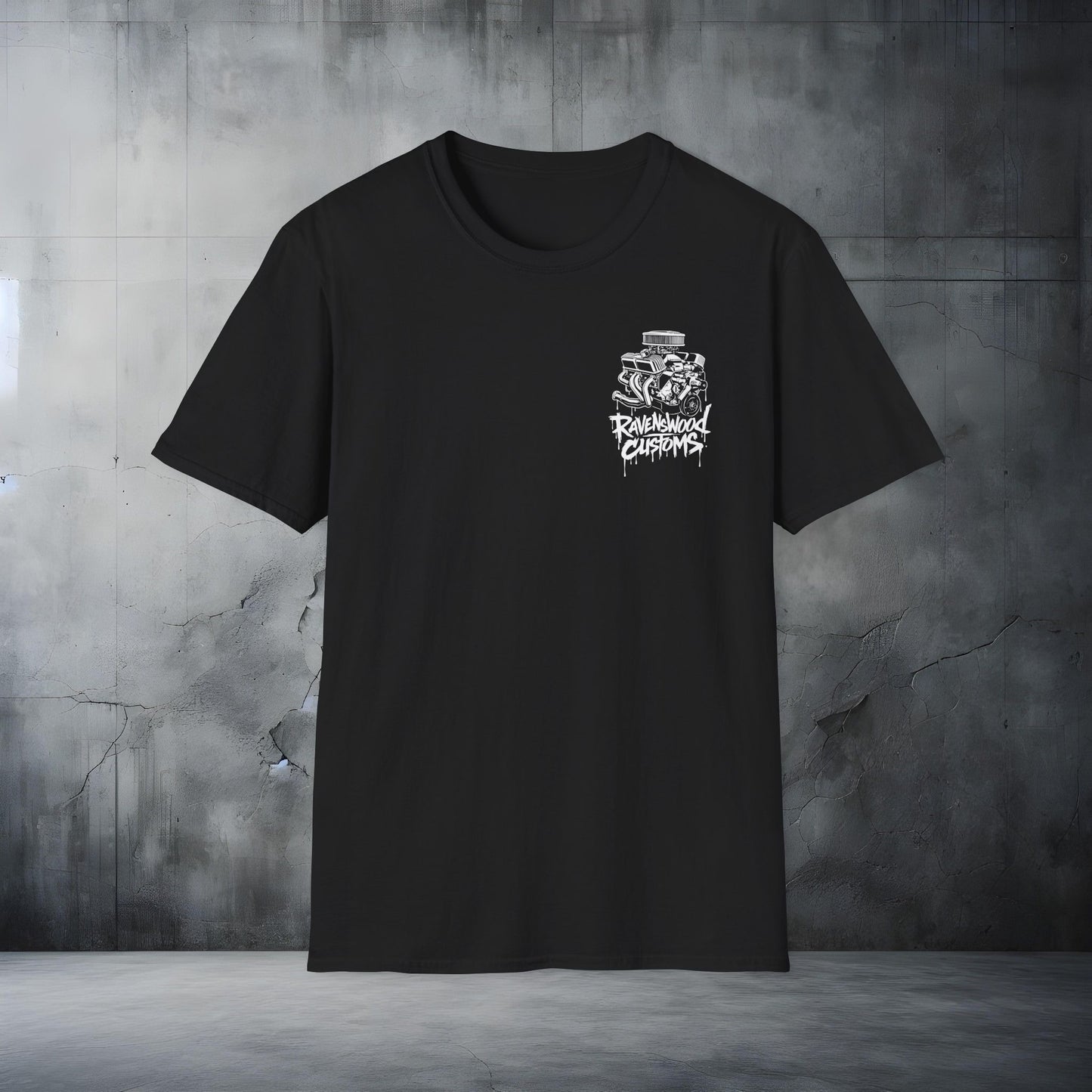 Ravenswood Customs 318 Cube Small-block Chrysler V8 Engine Graphic T-Shirt