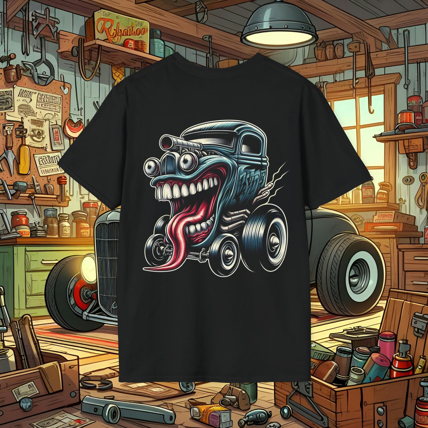 Rat Rod Toons Unisex Softstyle T-Shirt