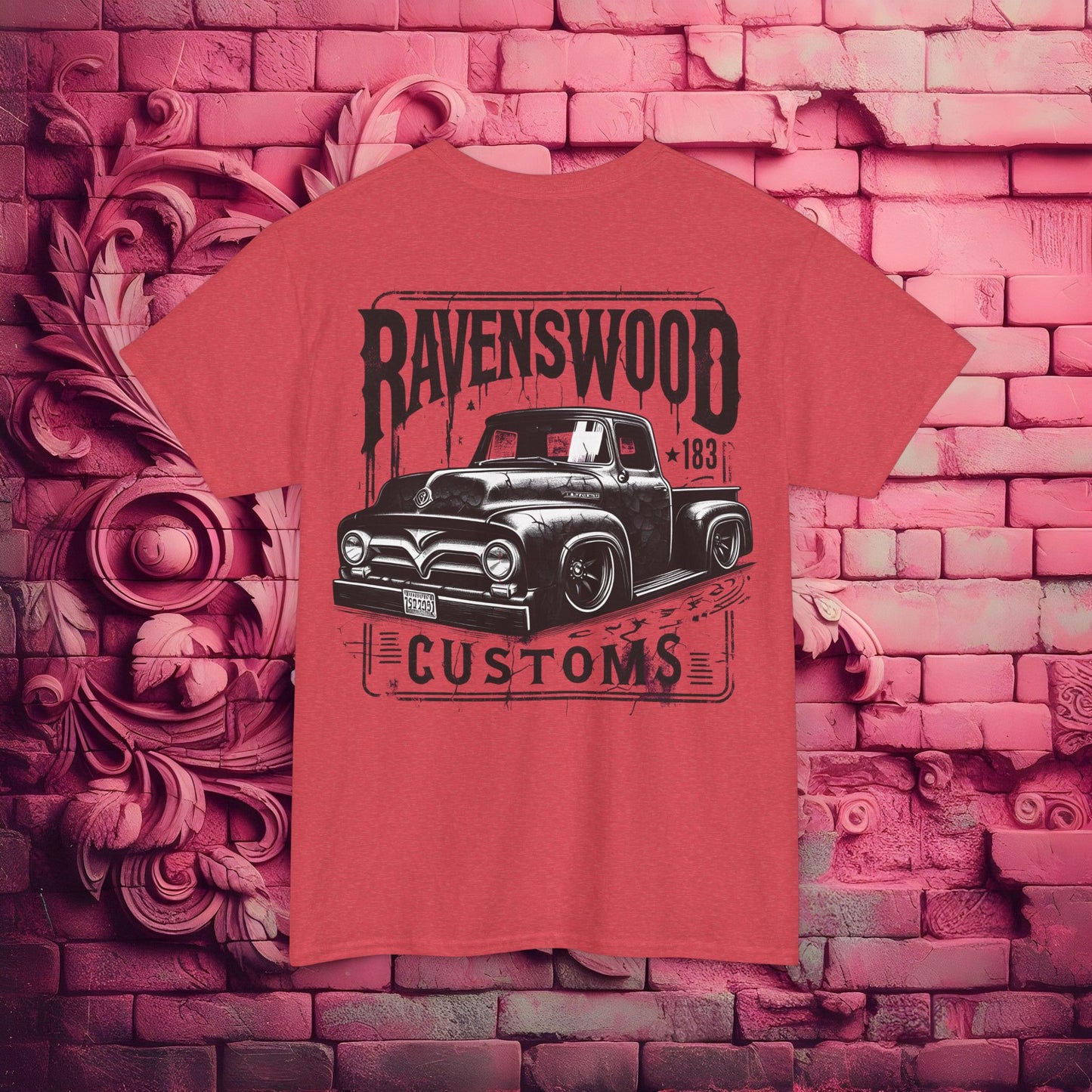 Ravenswood Customs Vintage Car Graphic Tee, Classic Car T-Shirt, Unisex Heavy Cotton Tee