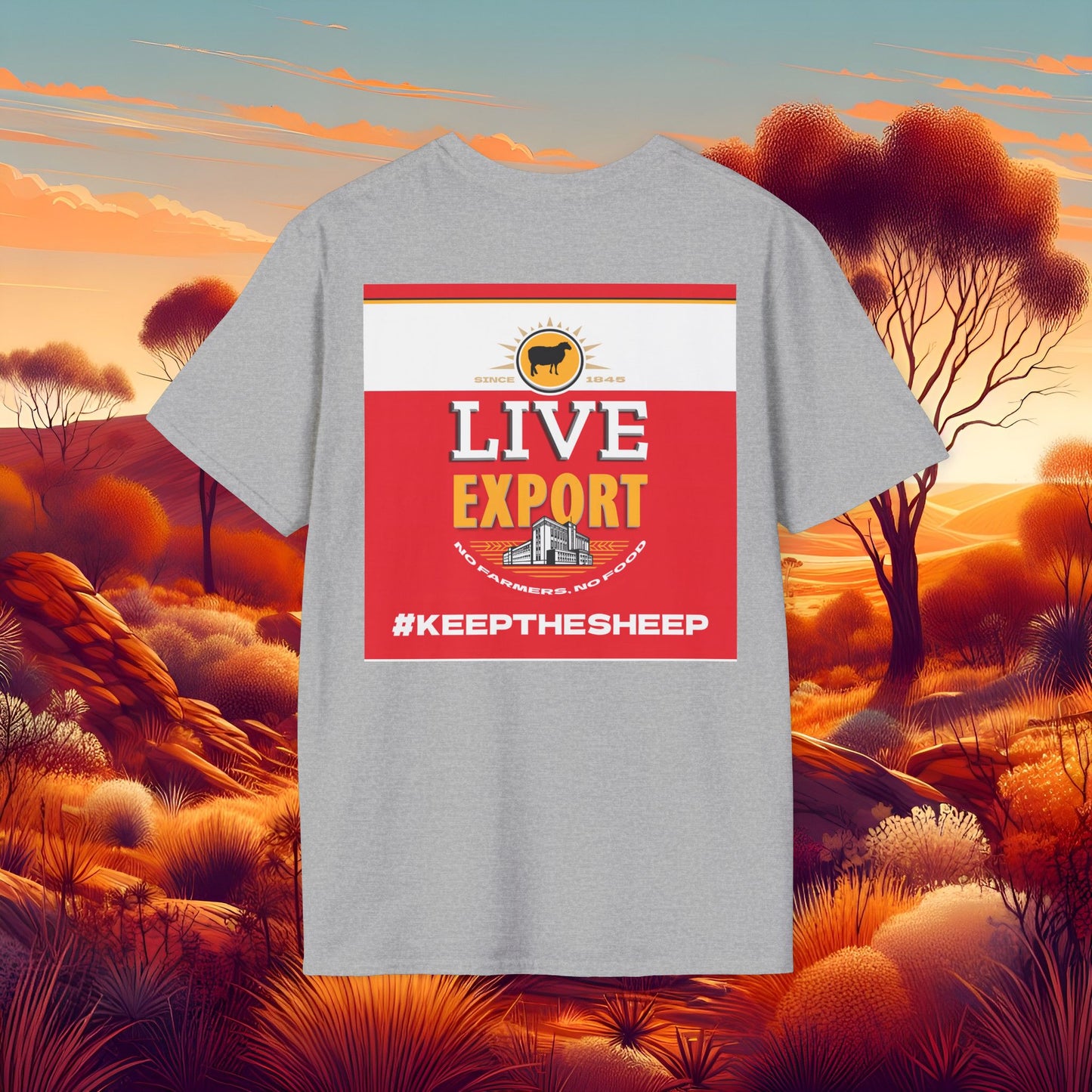 Live Export #keepthesheep Unisex Softstyle T-Shirt - Bold Graphic Tee for Keep the Sheep movement