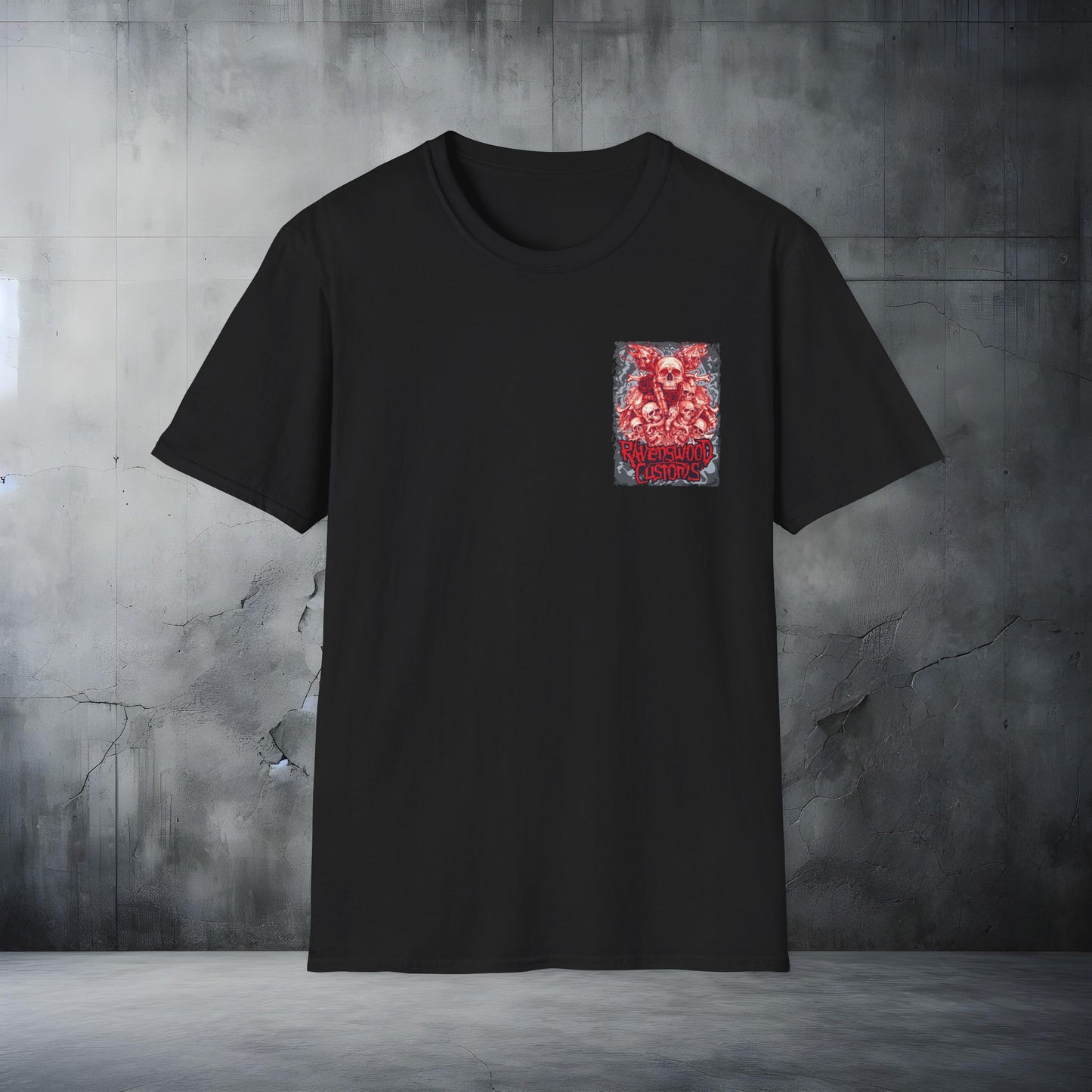 Ravenswood Customs Skulls and Roses T-Shirt