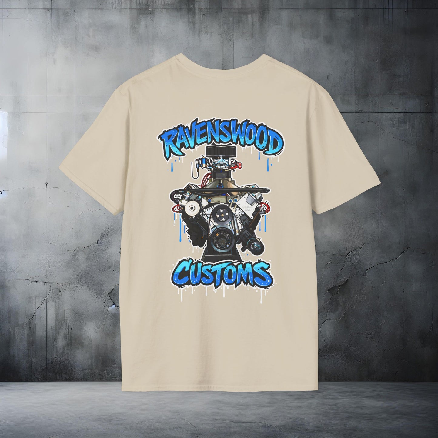 Ravenswood Customs 385ci Holden V8 Engine Graphic T-Shirt