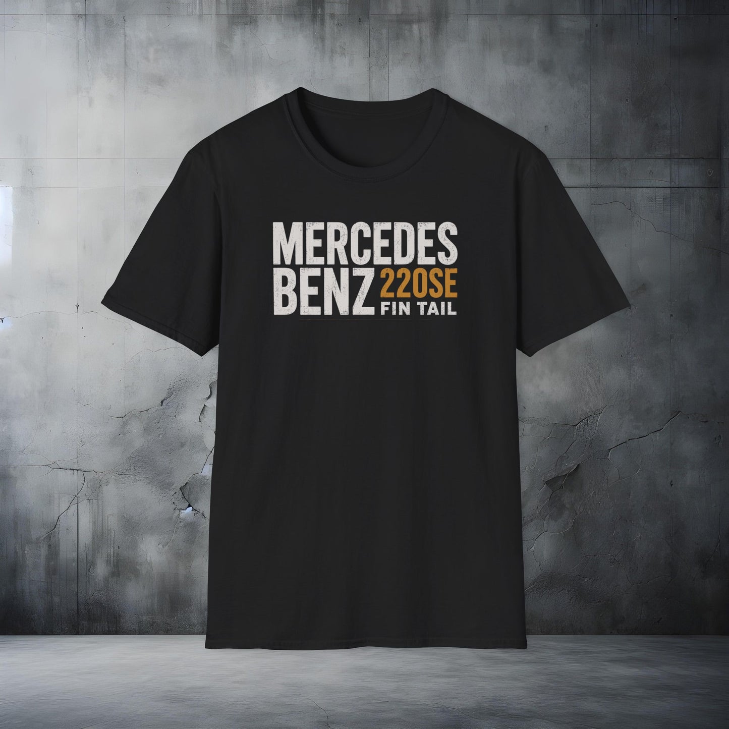 Mercedes Benz 220SE Fin Tail T-Shirt Vintage Classic Car Tee