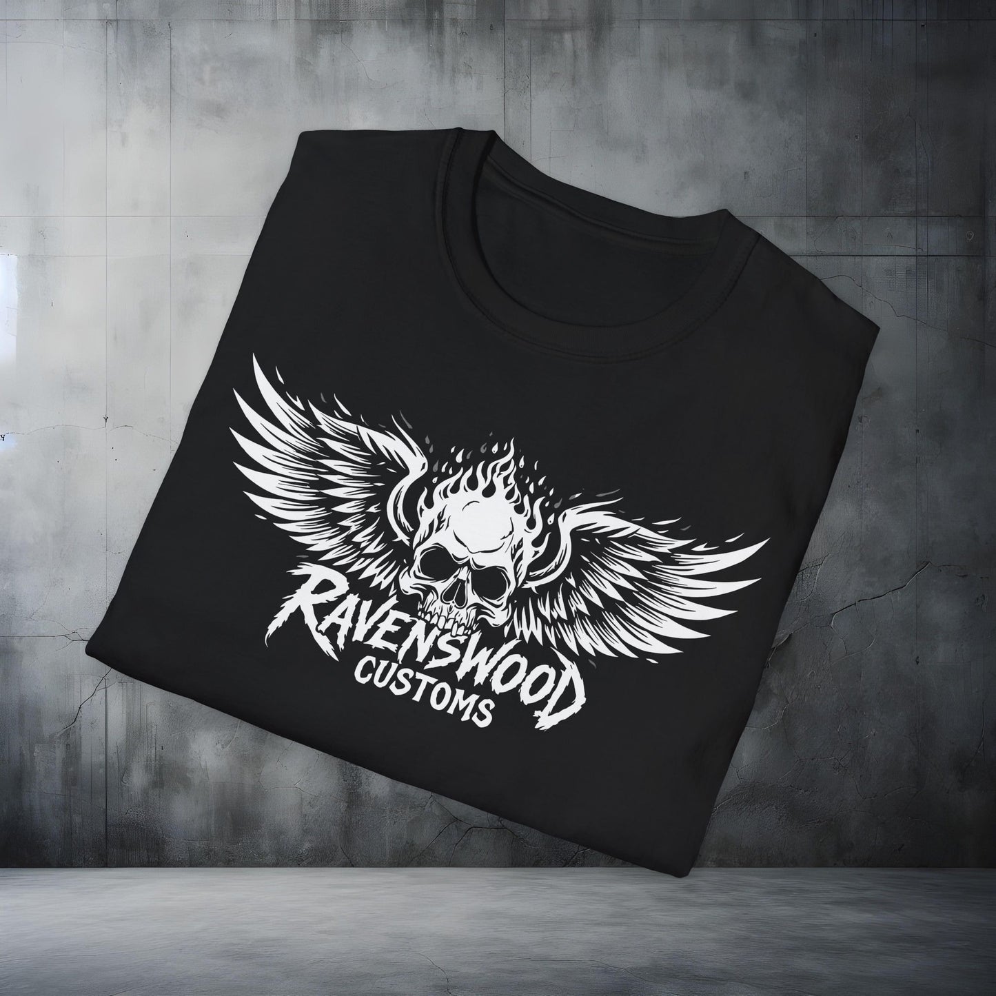 Ravenswood Customs Skull Wings T-Shirt 1