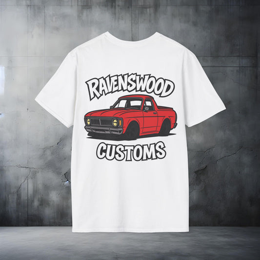 Ravenswood Customs Unisex Softstyle T-Shirt - Red XY Falcon Ute Design, Cool Graphic Tee