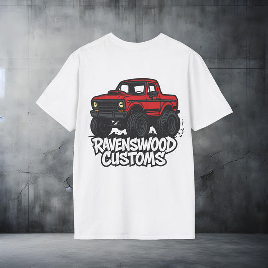 Ravenswood Customs Red Ford Bronco Unisex Softstyle T-Shirt