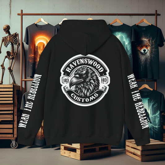 Ravenswood Customs Wear the Rebellion Unisex Heavy Blend™ Hooded Sweatshirt