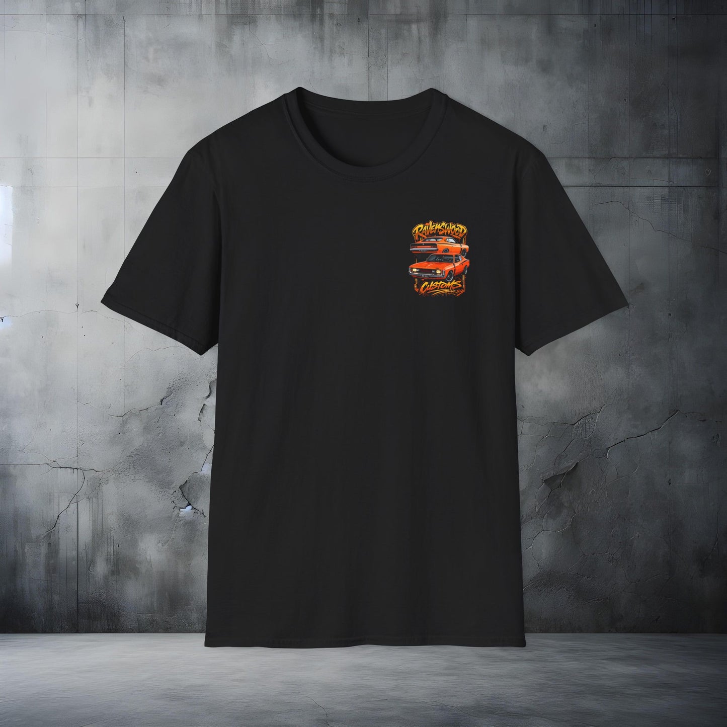 Ravenswood Customs VH Valiant Charger Classic Car Stack T-Shirt Vintage Muscle Car Graphic