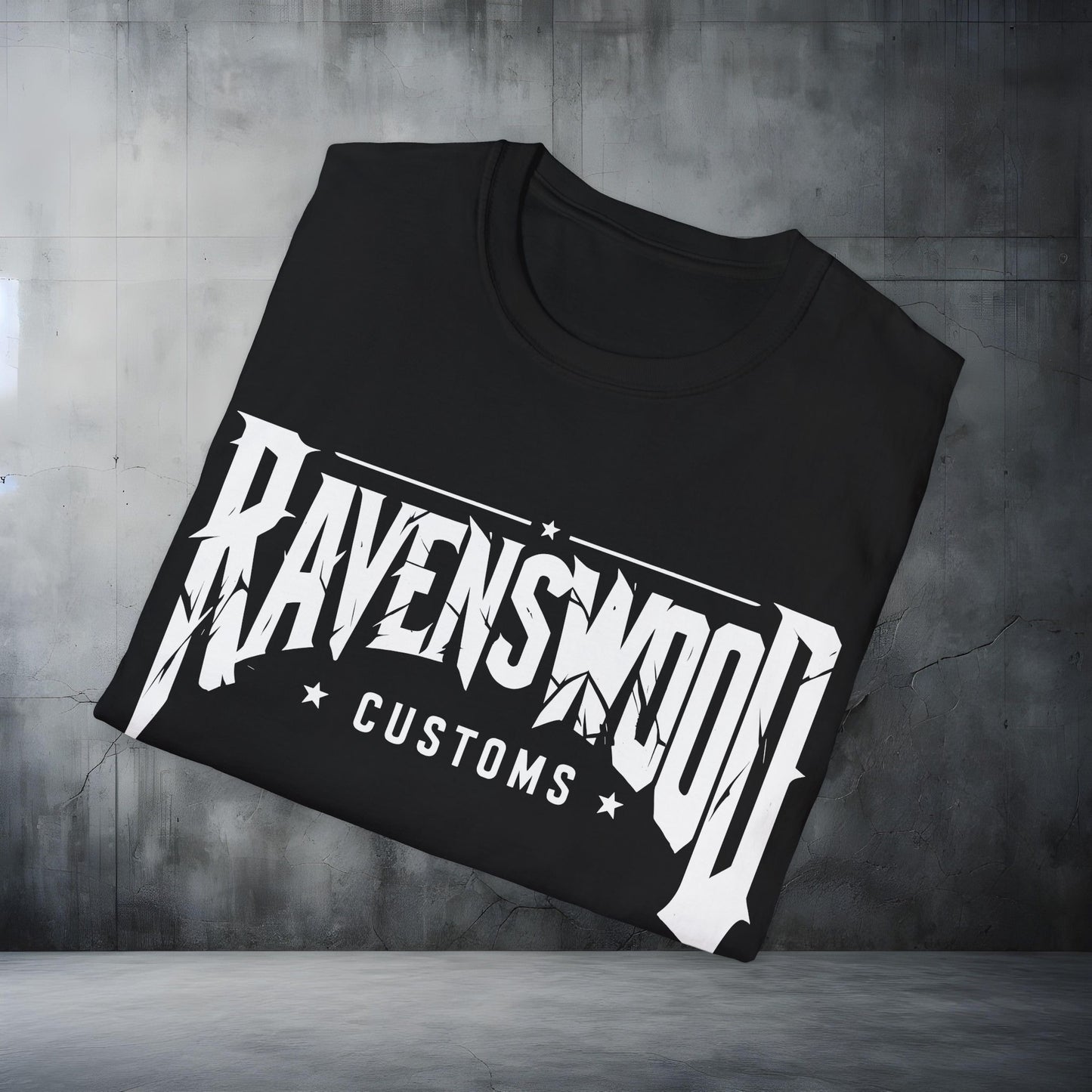 Ravenswood Customs V-Twin Skull Unisex Softstyle T-Shirt