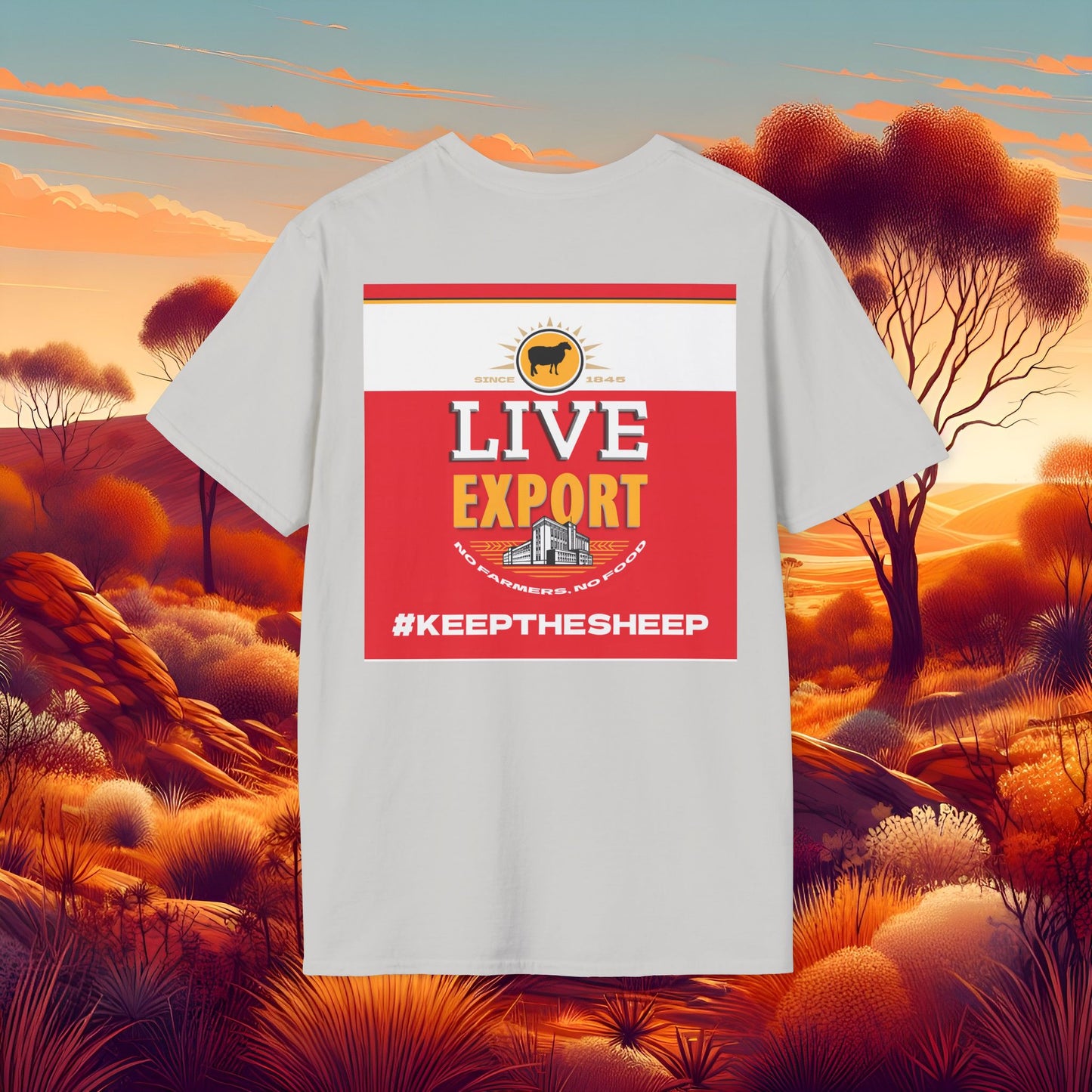 Live Export #keepthesheep Unisex Softstyle T-Shirt - Bold Graphic Tee for Keep the Sheep movement