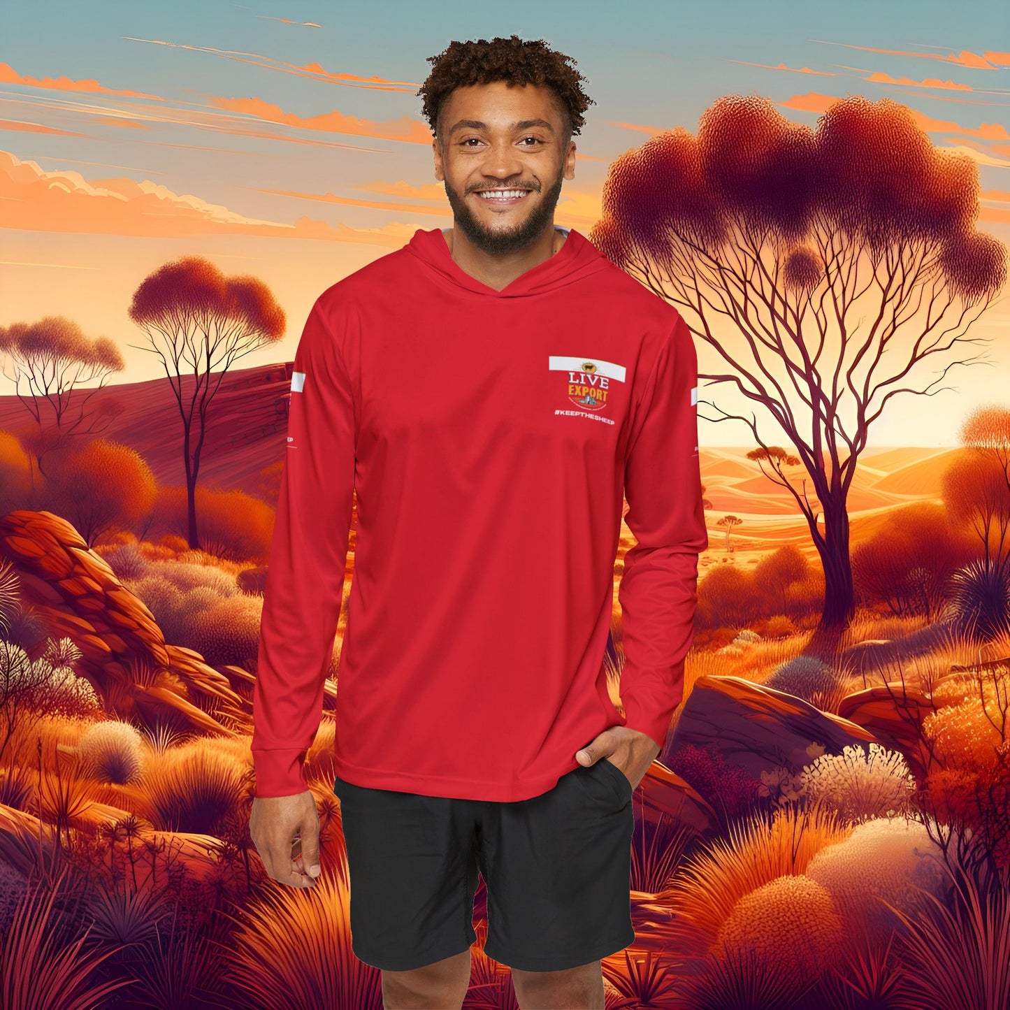 Live Export Men's Sports Warmup Hoodie - LIVE EXPORT #KEEPTHESHEEP