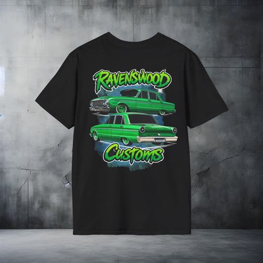 Ravenswood Customs Green XM Falcon Sedan Classic Car T-Shirt