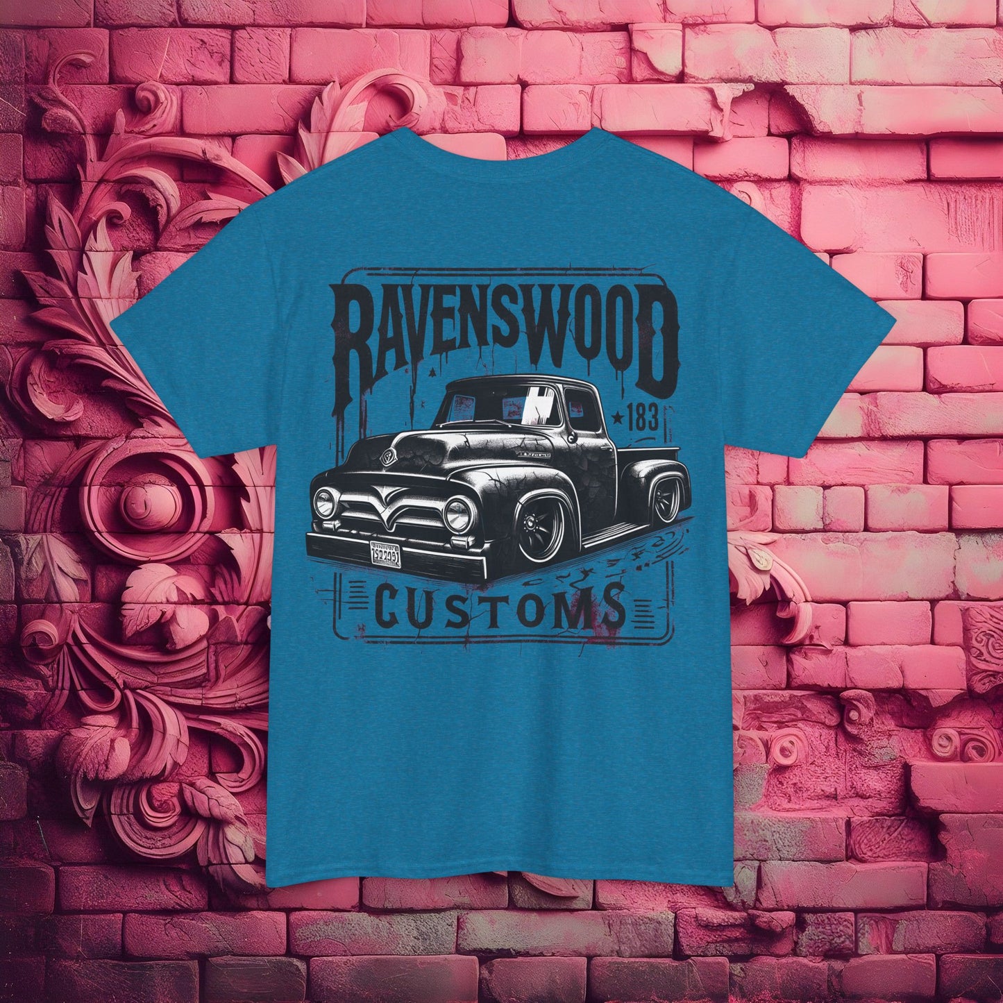Ravenswood Customs Vintage Car Graphic Tee, Classic Car T-Shirt, Unisex Heavy Cotton Tee