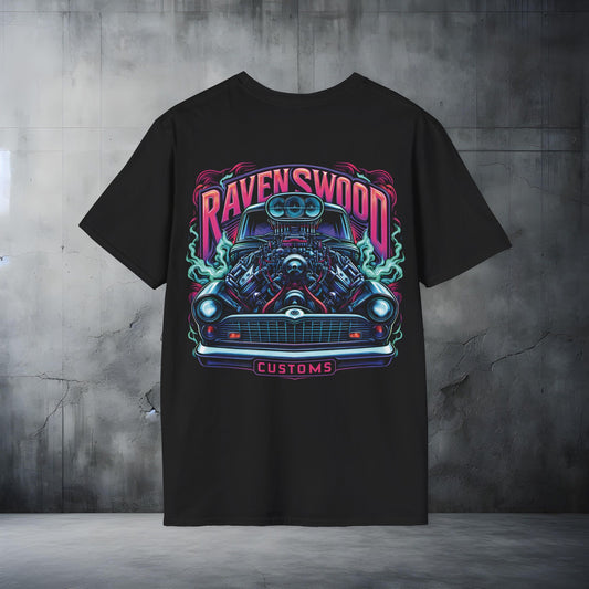 Ravenswood Custom Graphic Tee - Unisex Softstyle T-Shirt for Car Enthusiasts