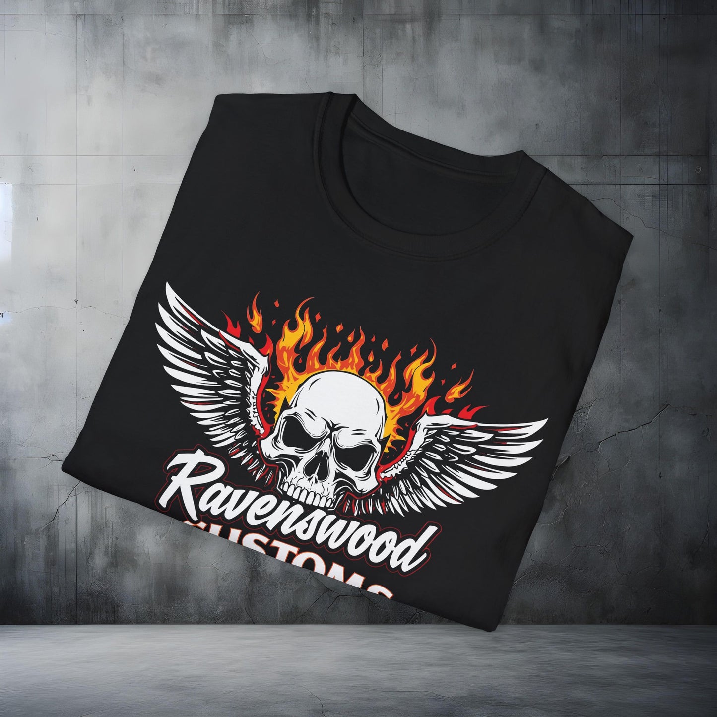 Ravenswood Customs Skull Wings T-Shirt 2