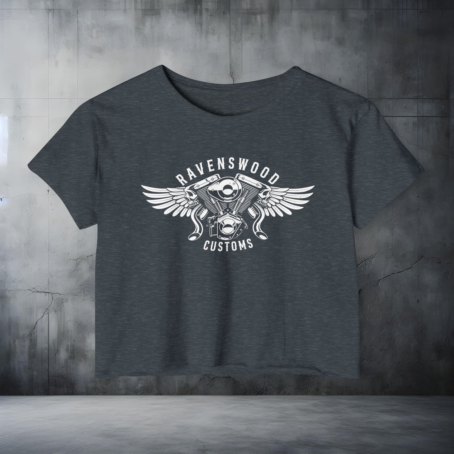 Ravenswood Customs Women's Festival Crop Top - Boho Chic Tee for Summer Events
