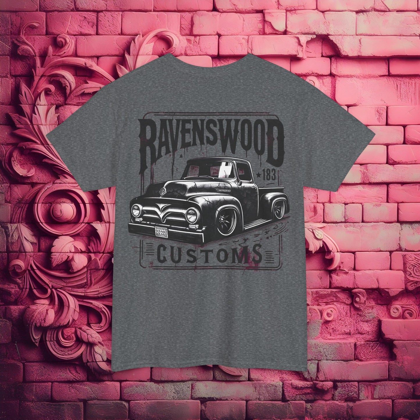 Ravenswood Customs Vintage Car Graphic Tee, Classic Car T-Shirt, Unisex Heavy Cotton Tee