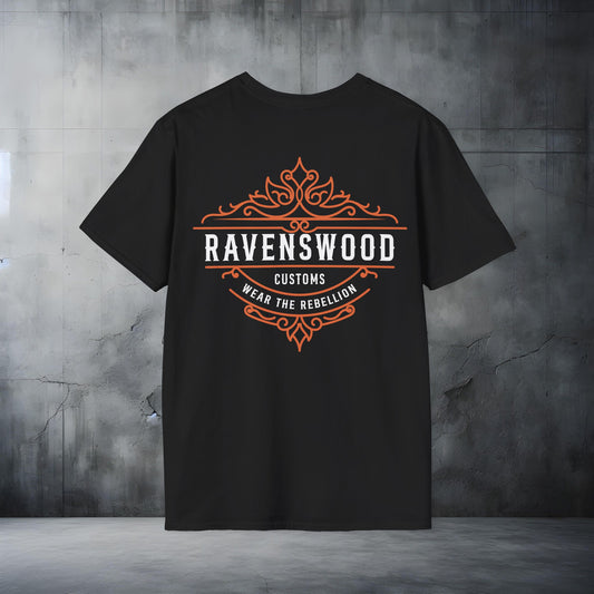 Ravenswood Customs Unisex Softstyle T-Shirt, Graphic Tee, Custom Apparel for Rebellion, Casual Wear, Unique Gift Idea