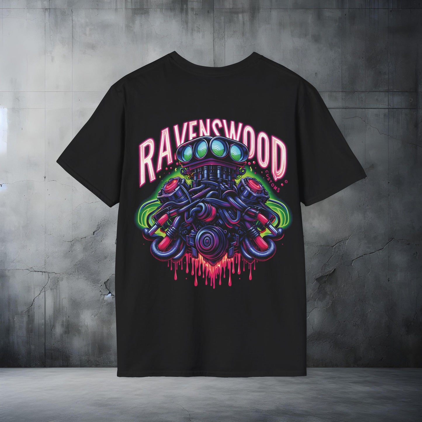 Ravenswood Custom Graphic Tee - Unisex Softstyle T-Shirt for Car Enthusiasts