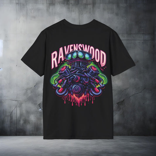 Ravenswood Custom Graphic Tee - Unisex Softstyle T-Shirt for Car Enthusiasts