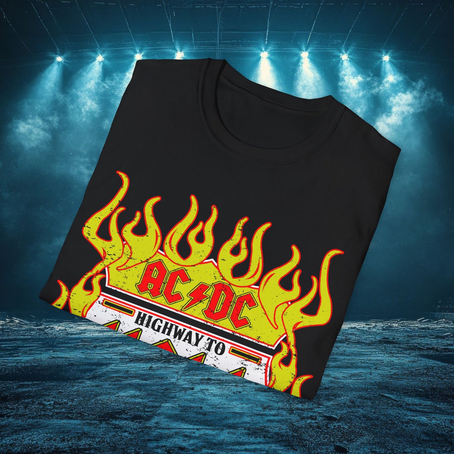 Highway to Hell Rock T-Shirt, Unisex Graphic Tee, Music Festival Apparel, Band Merchandise, AC/DC Lover Gift