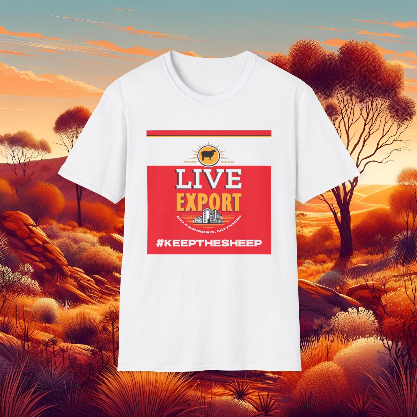 Live Export Keep the Sheep Unisex Softstyle T-Shirt