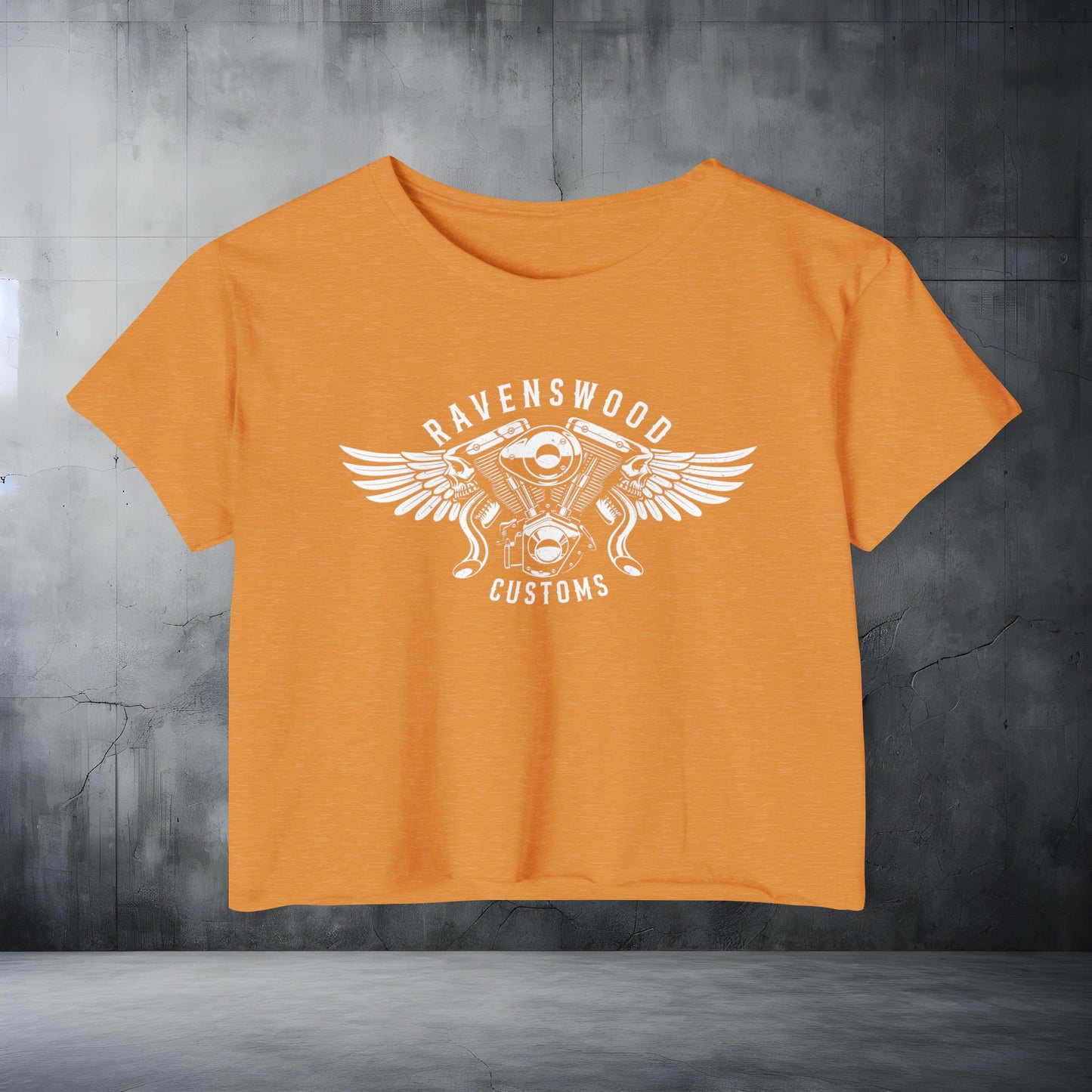 Ravenswood Customs Women's Festival Crop Top - Boho Chic Tee for Summer Events