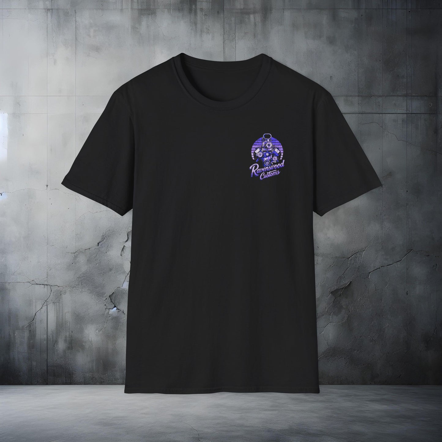 Ravenswood Customs Blown Hemi V8 Retro Worn T-Shirt