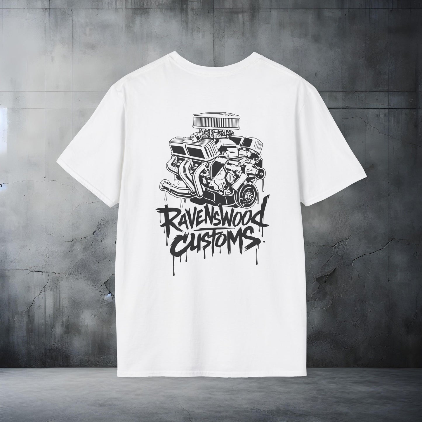 Ravenswood Customs 318 Cube Small-block Chrysler V8 Engine Graphic T-Shirt