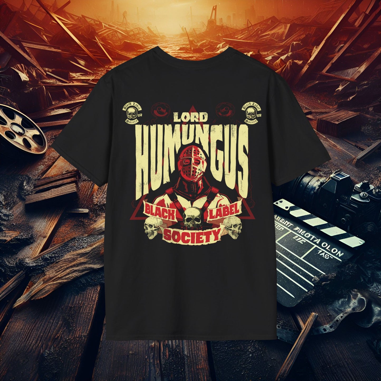 Lord Humungus Vintage Black T-Shirt - Unisex Softstyle Tee for Fans of Retro Film Culture