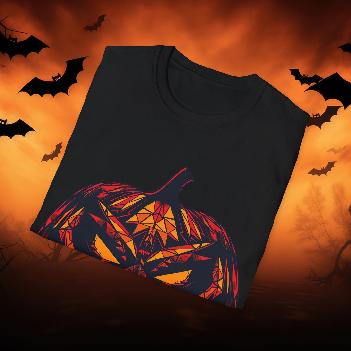 Halloween Pumpkin 03 Unisex T-Shirt, Spooky Tee, Fall Fashion, Halloween Costume, Trick or Treat Shirt, Party Outfit