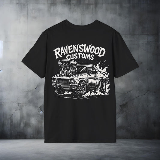 Ravenswood Customs HQ Monaro T-Shirt | Unisex Softstyle Tee
