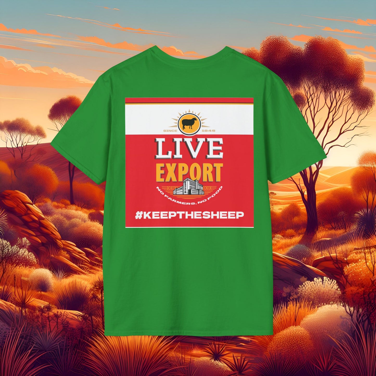 Live Export #keepthesheep Unisex Softstyle T-Shirt - Bold Graphic Tee for Keep the Sheep movement