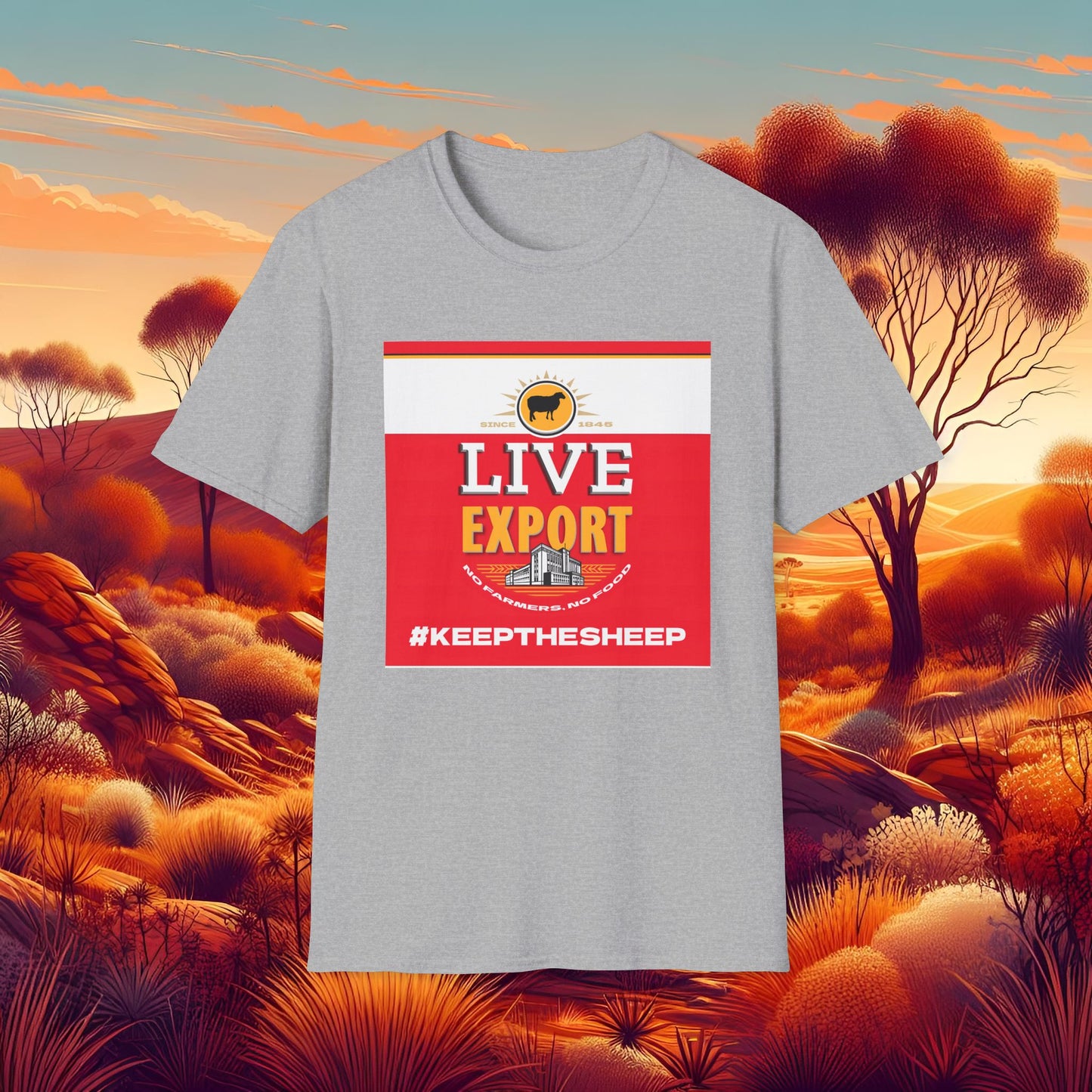 Live Export Keep the Sheep Unisex Softstyle T-Shirt