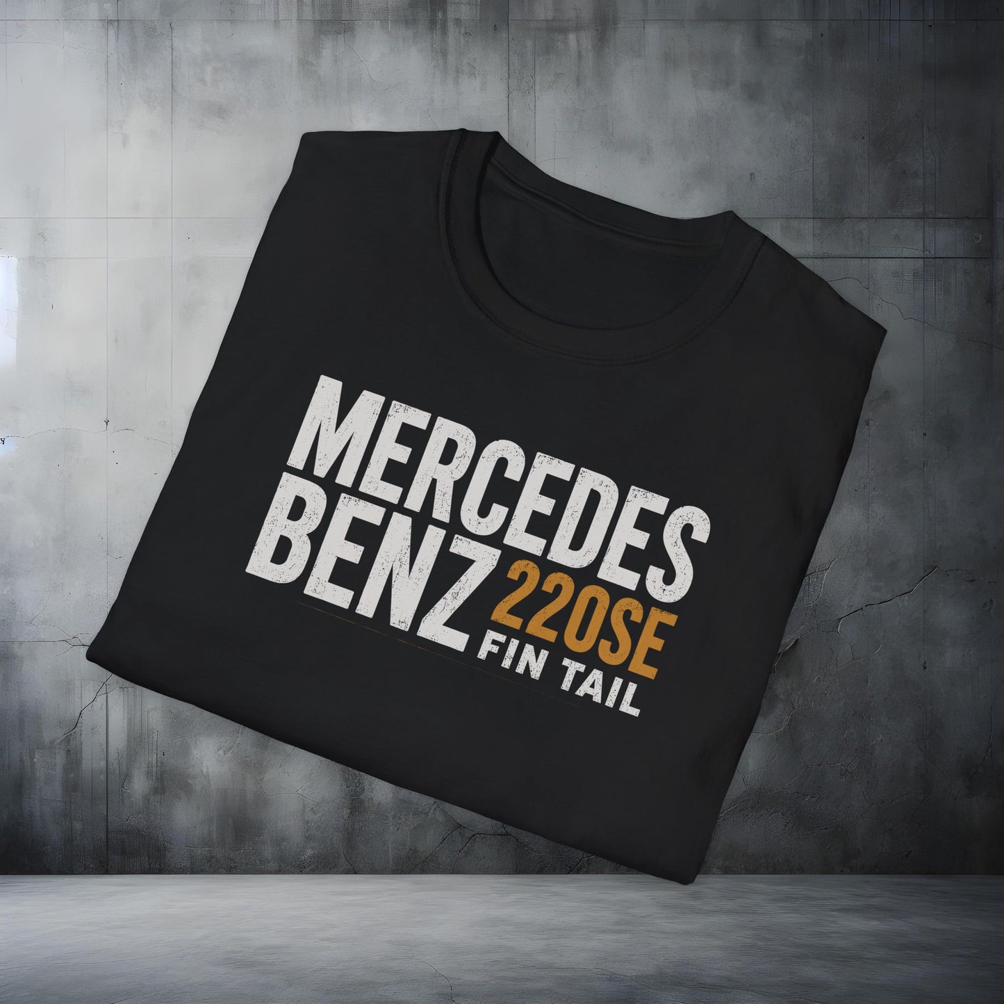 Mercedes Benz 220SE Fin Tail T-Shirt Vintage Classic Car Tee