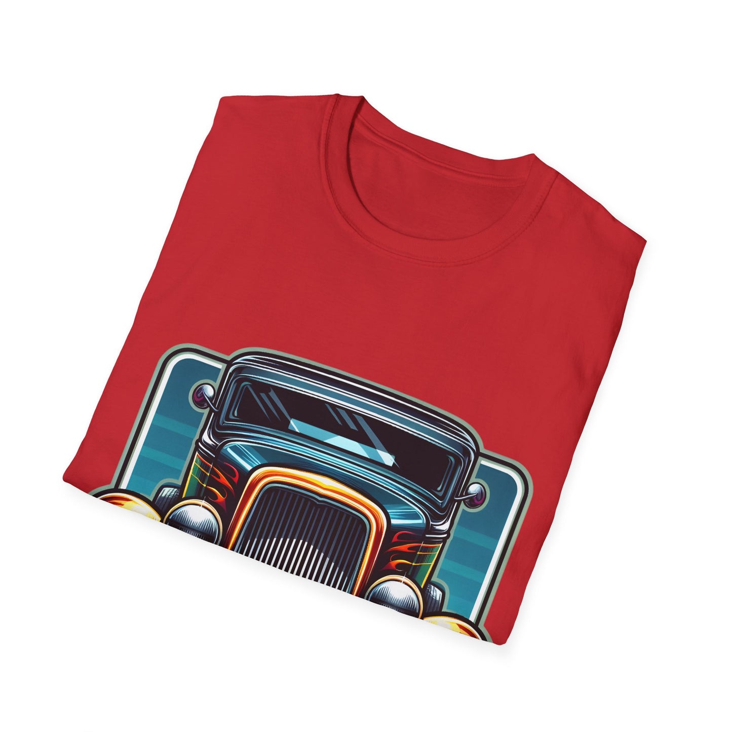 Toon Hot Rod 1 Unisex Softstyle T-Shirt