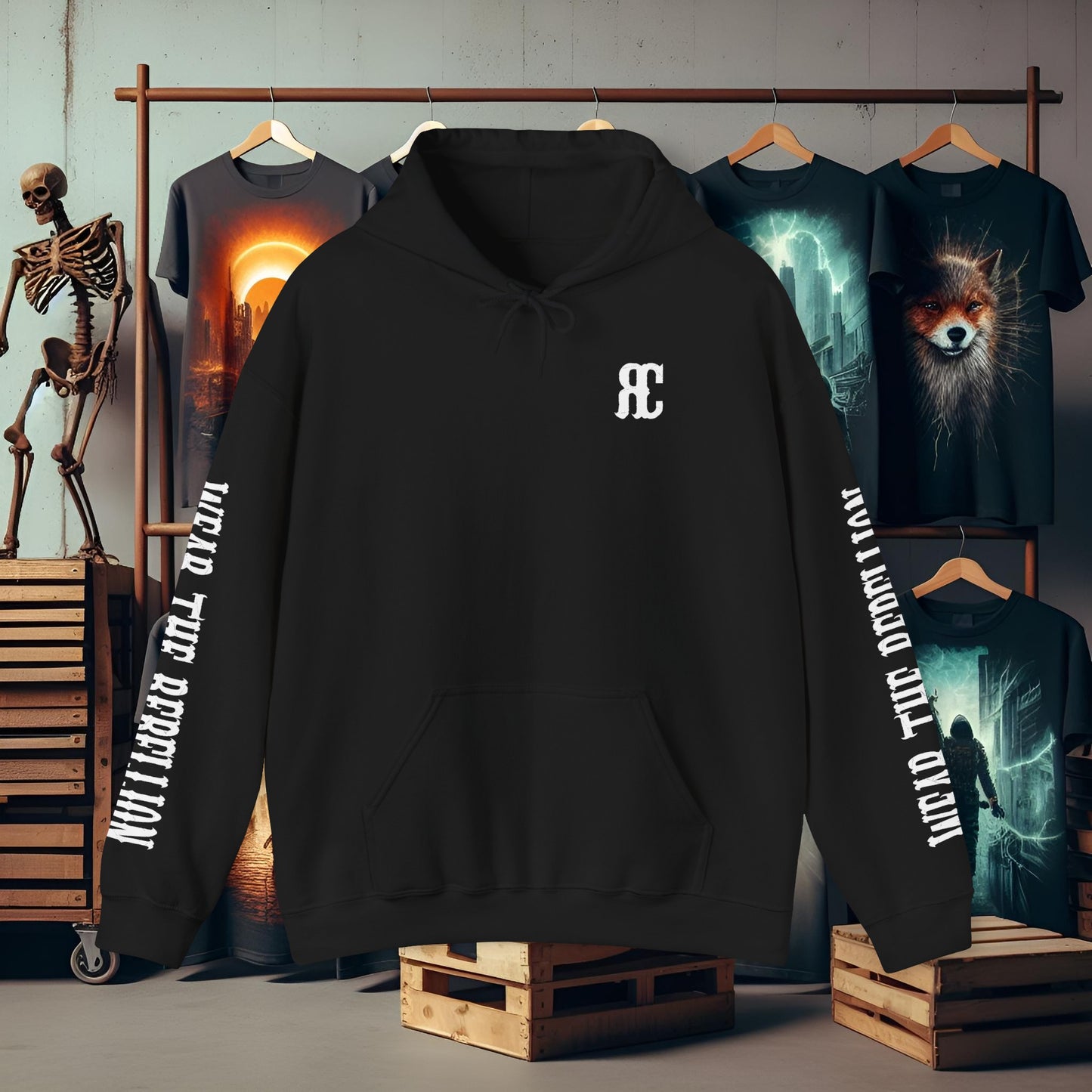 Ravenswood Customs Wear the Rebellion OG Unisex Heavy Blend™ Hooded Sweatshirt