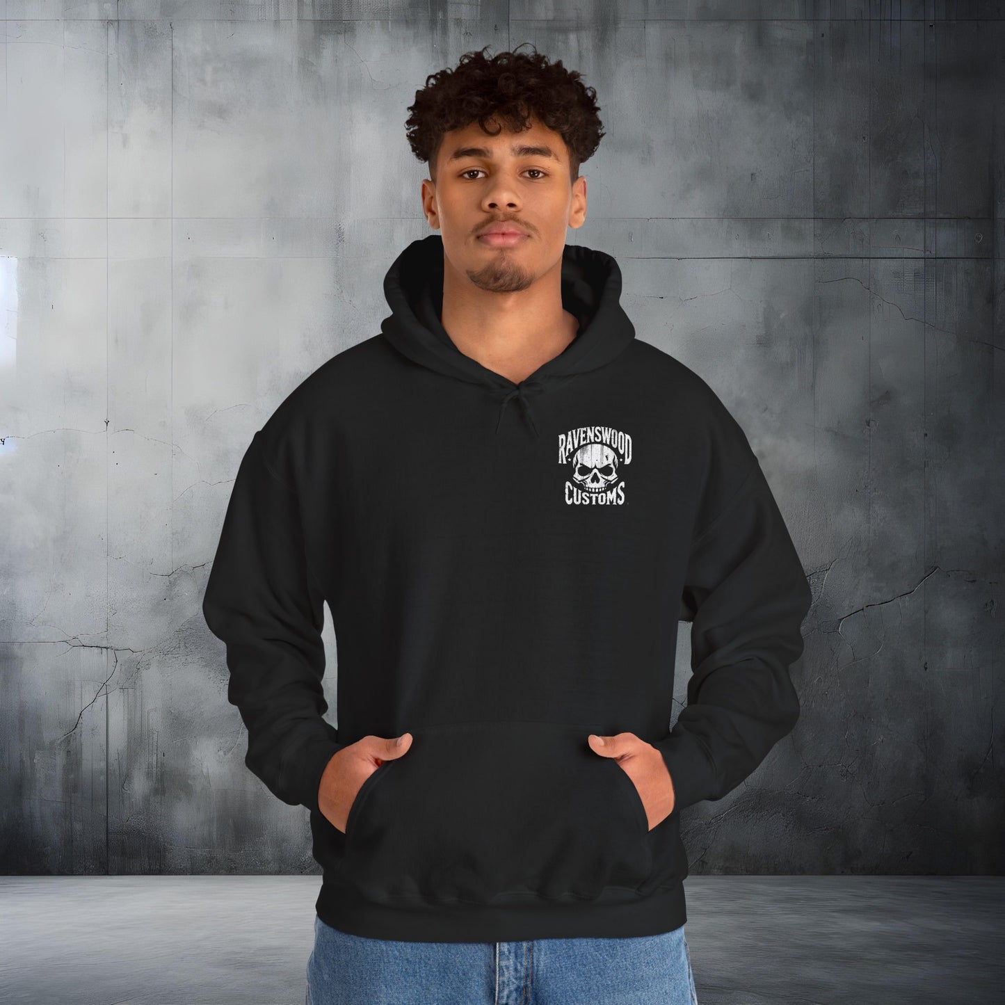 Ravenswood Customs Skull Logo Unisex Heavy Blend™ Hooded Sweatshirt