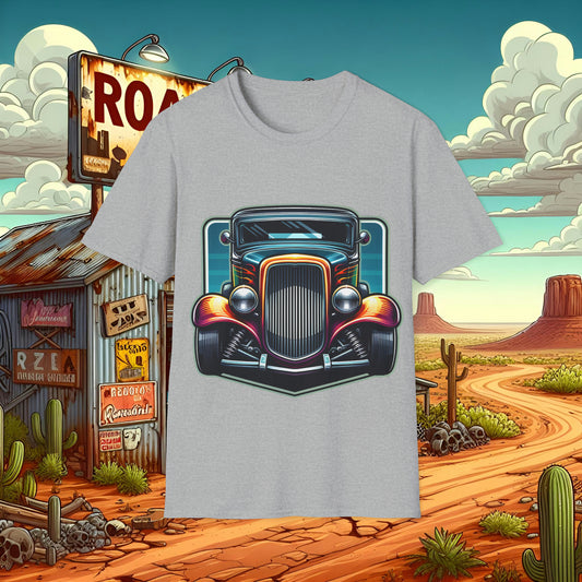 Toon Hot Rod 1 Unisex Softstyle T-Shirt