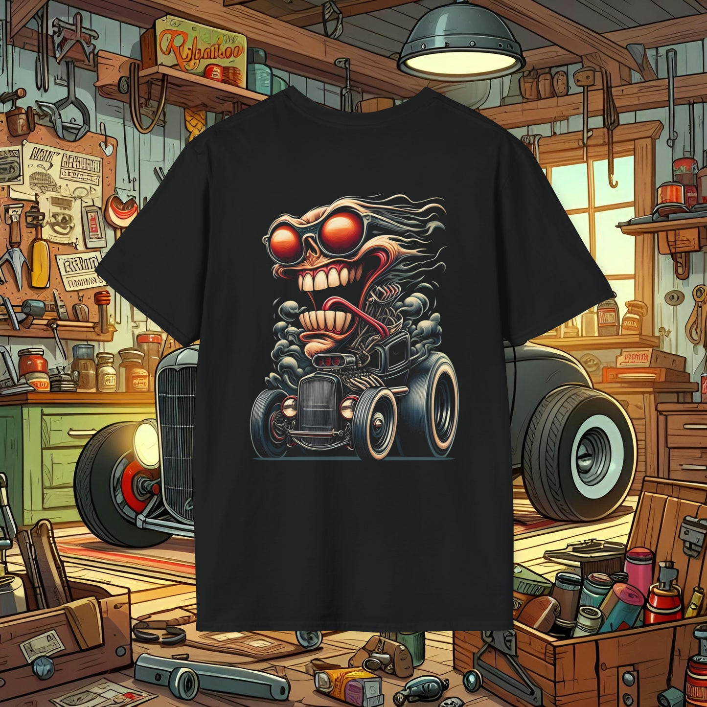 Rat Rod Toons Unisex Softstyle T-Shirt