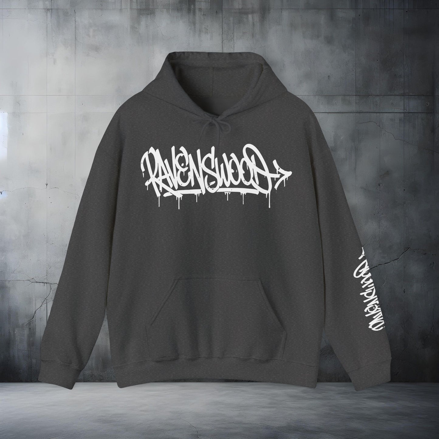 Ravenswood Graffiti Tag Hoodie Urban Streetwear Hoodie