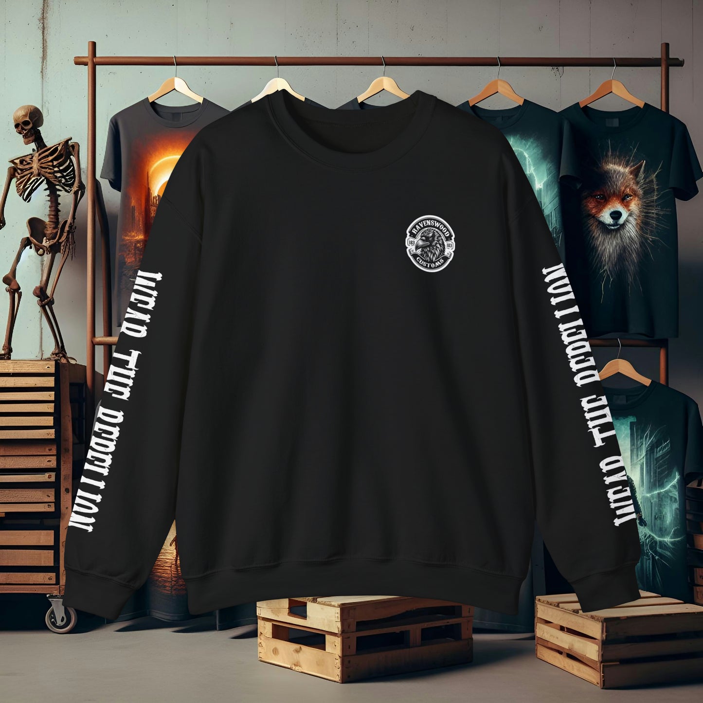 Ravenswood Customs Wear the Rebellion Unisex Heavy Blend™ Crewneck Sweatshirt