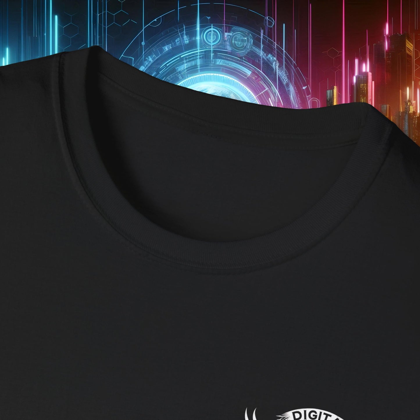 Unisex Softstyle T-Shirt - Digital Refuge Graphic Tee for Gamers