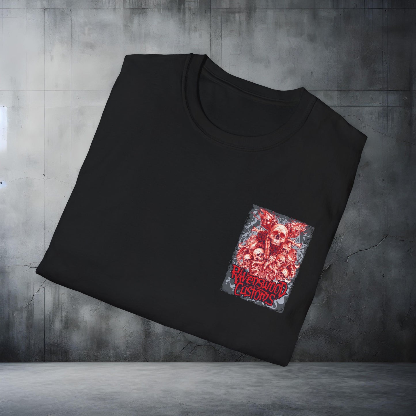Ravenswood Customs Skulls and Roses T-Shirt