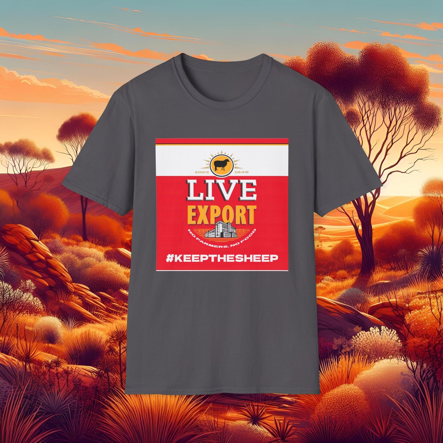 Live Export Keep the Sheep Unisex Softstyle T-Shirt