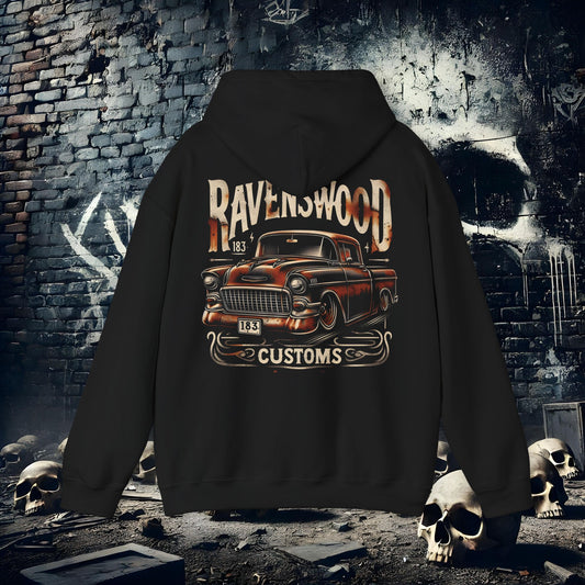 Ravenswood Customs Vintage 57 Chevy, Unisex Hooded Sweatshirt