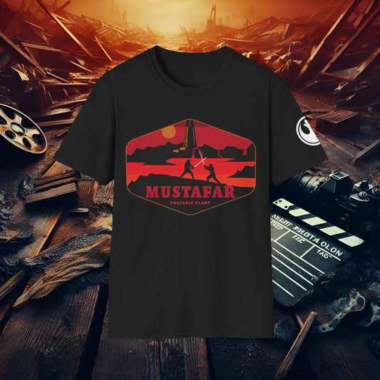 Mustafar Volcanic Planet T-Shirt | Fan Apparel, Unisex Graphic Tee, Sci-Fi Gift, Geeky Fashion, Adventure Shirt